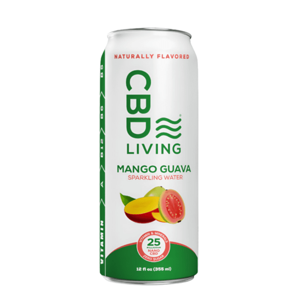 CBD Sparkling Water in Mango Guava